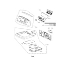 Kenmore Elite 79669278010 control panel and plate assembly parts diagram