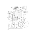 Kenmore Elite 79679272010 cabinet and door assembly parts diagram