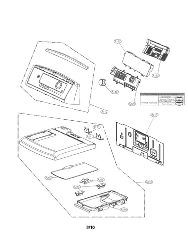 Control panel and plate assembly parts