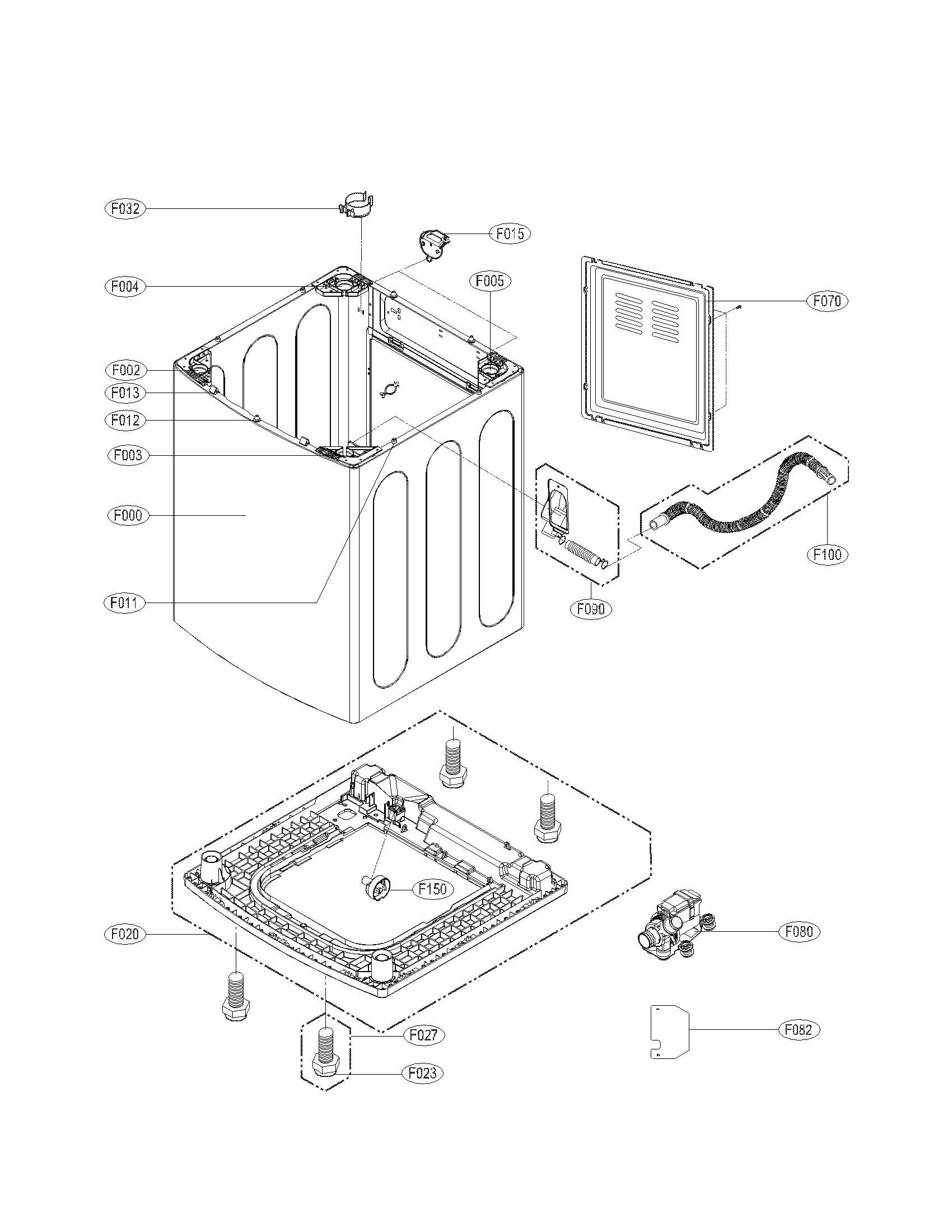 Case assembly parts