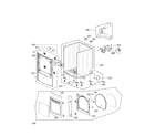 Kenmore Elite 79669002010 cabinet and door assembly parts diagram