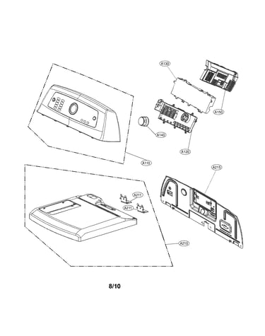 Control panel and plate assembly parts