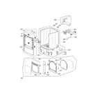 Kenmore Elite 79679002010 cabinet and door assembly parts diagram