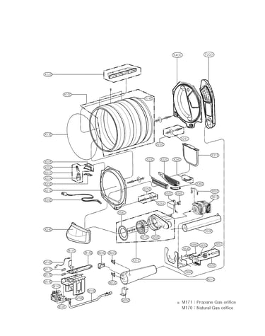 Drum and motor assmbly parts