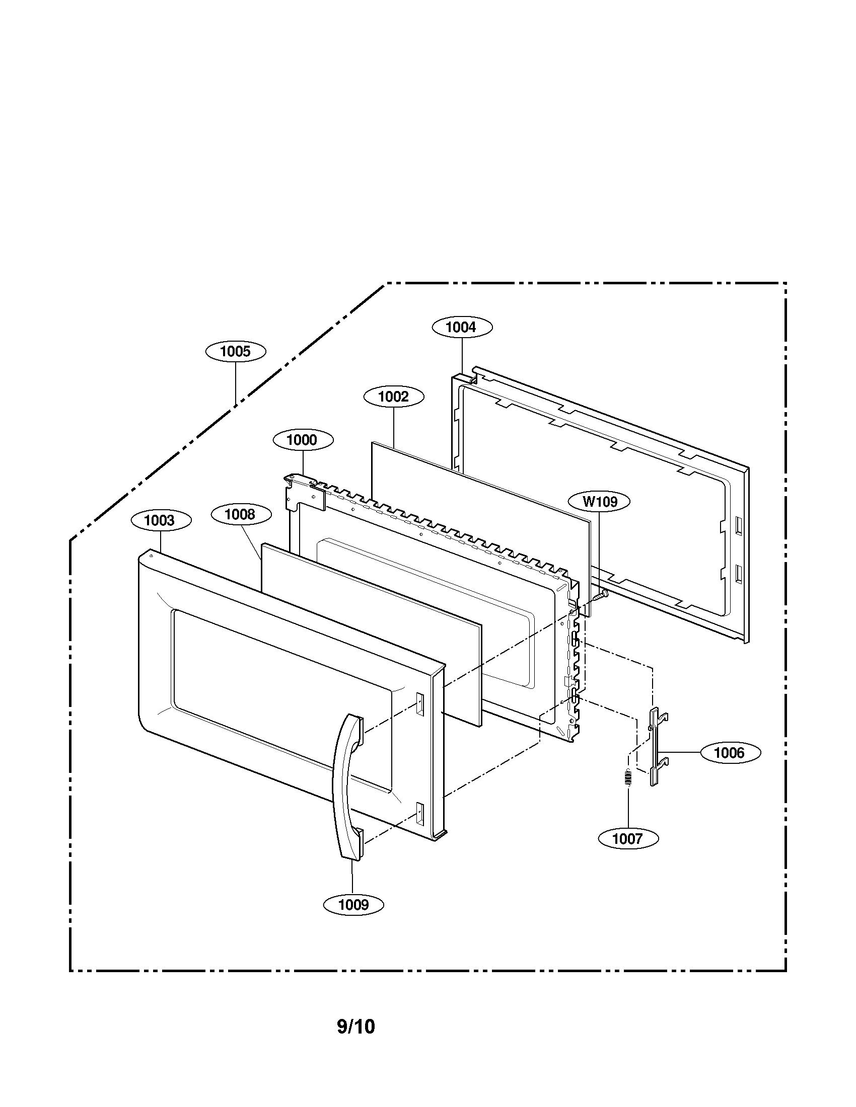 Door assembly parts