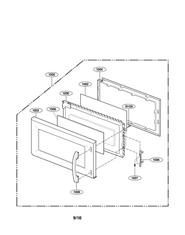 Door assembly parts