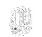 LG LRFD25850ST/00 case parts diagram