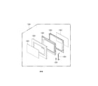 Kenmore 72169122010 door parts diagram