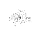 Kenmore 72169122010 oven cavity parts diagram