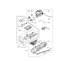 LG DLGX3876V/00 panel drawer assembly parts diagram
