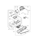 LG DLGX3876V/00 panel drawer assembly parts diagram