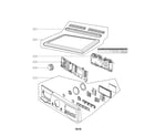 LG DLGX3886C/00 control panel assembly parts diagram