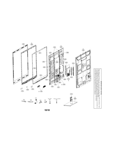 Exploded view assembly parts