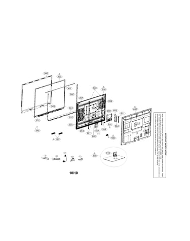 Exploded view assembly parts
