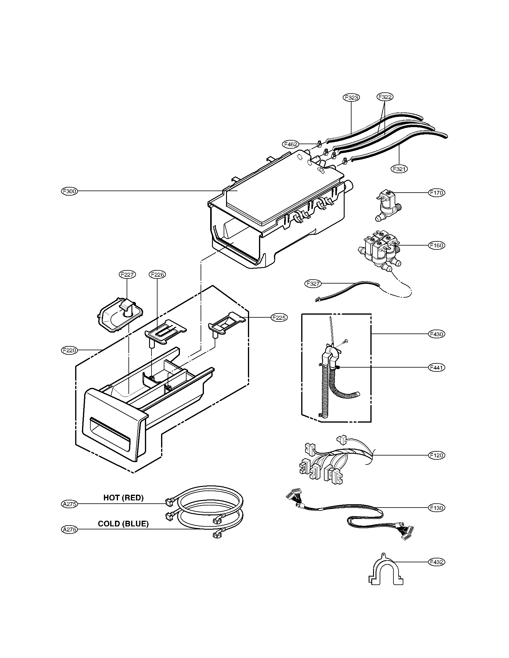 DISPENSER ASSEMBLY PARTS