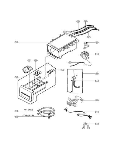 Dispenser assembly parts