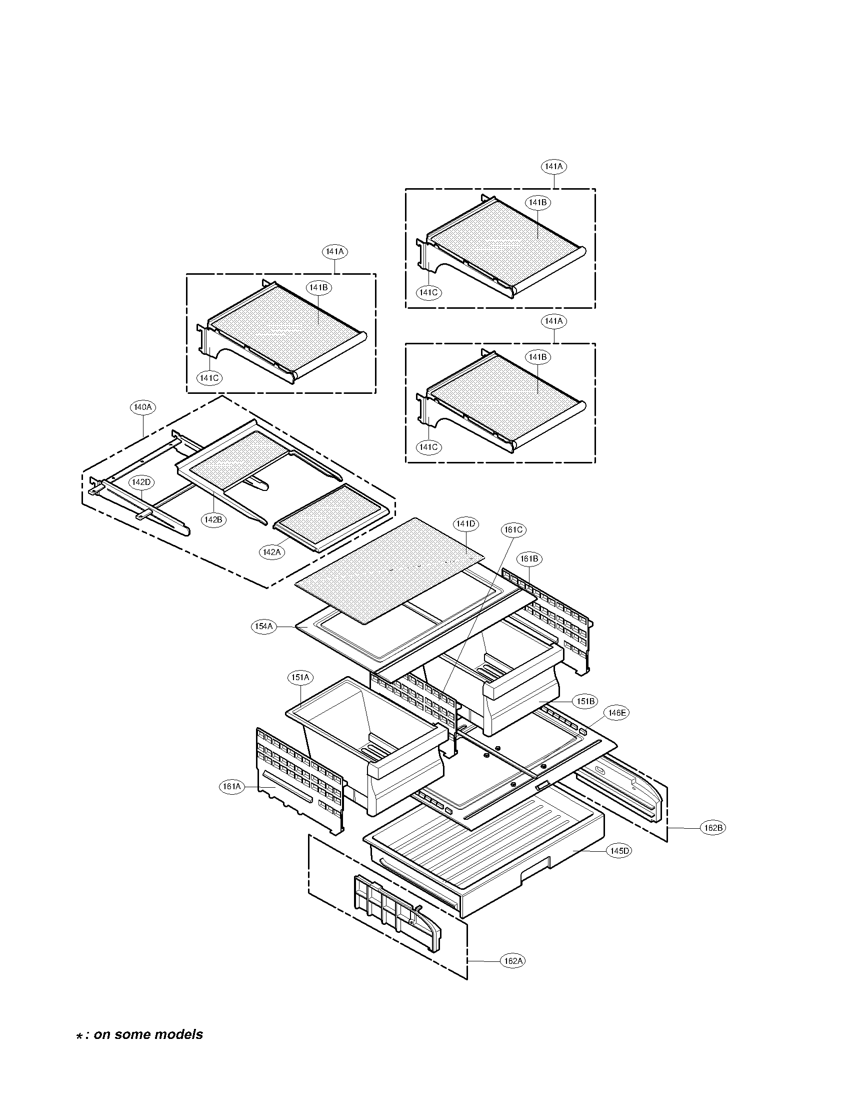 REFRIGERATOR PARTS ASSEMBLY