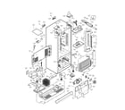 Kenmore Elite 79578713802 case parts assembly parts diagram