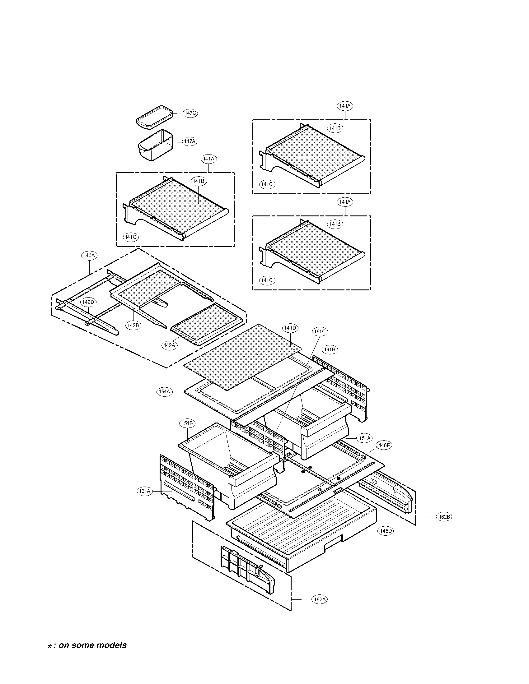 REFRIGERATOR PARTS ASSEMBLY