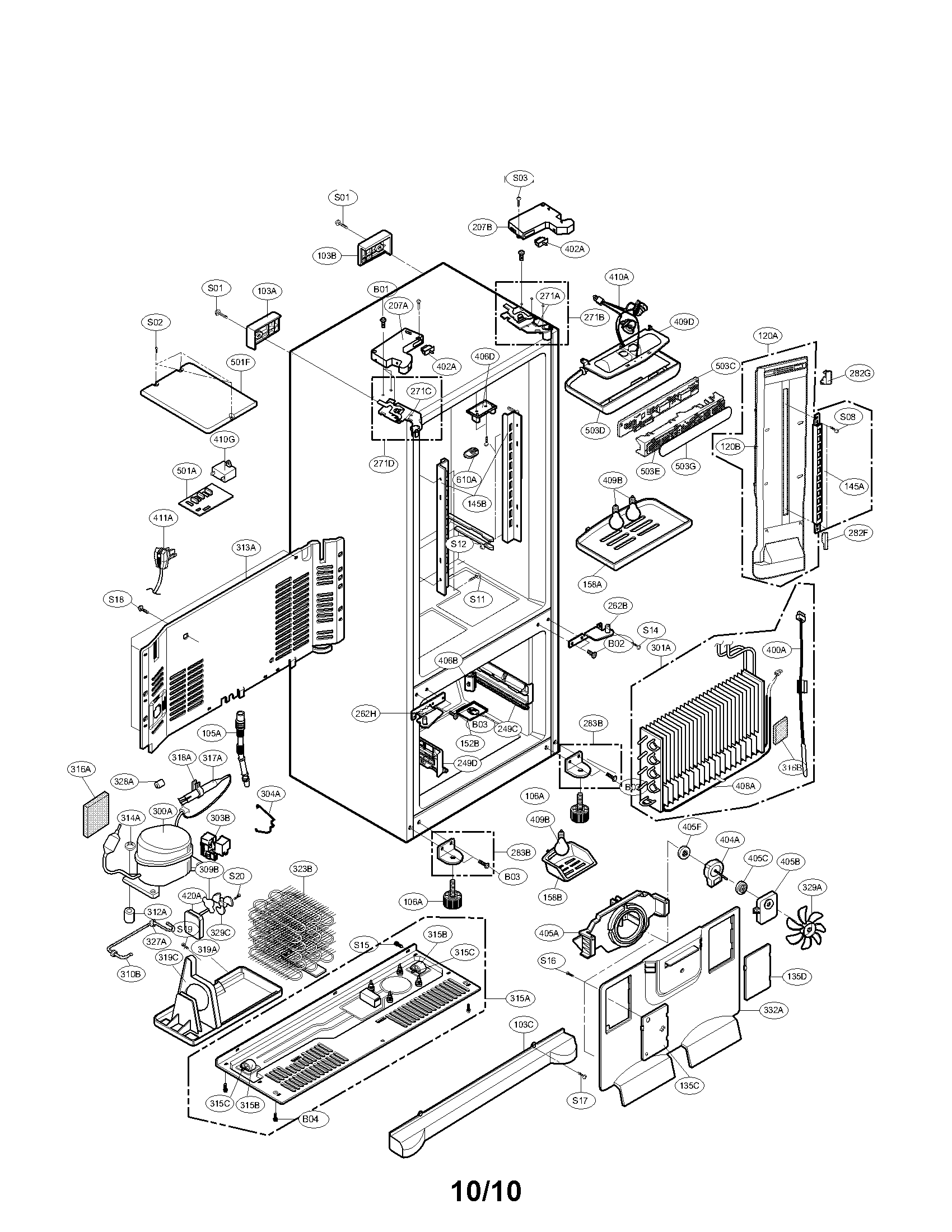 CASE ASSEMBLY PARTS