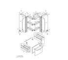 LG LFC21770ST/00 door parts assembly diagram