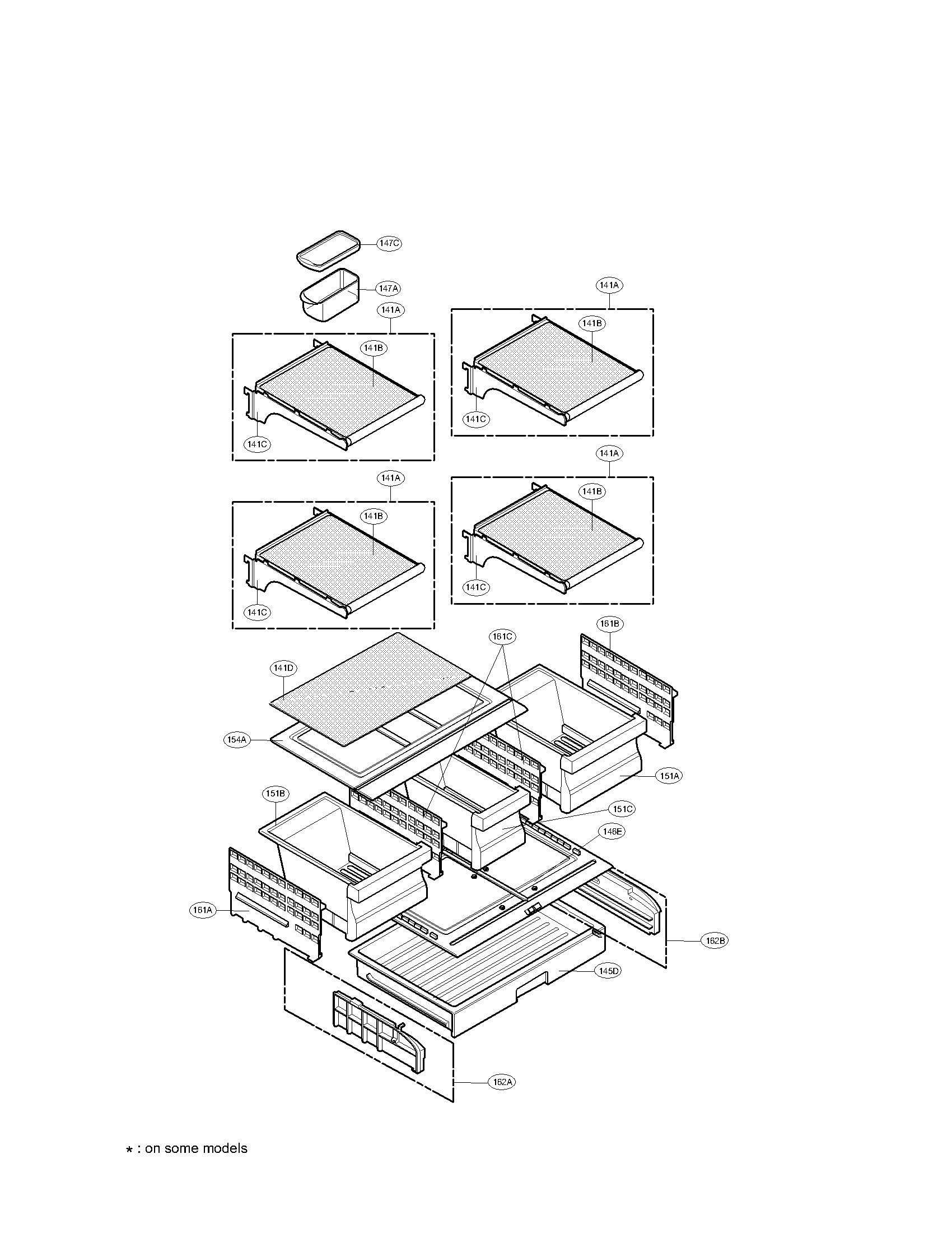 REFRIGERATOR PARTS ASSEMBLY