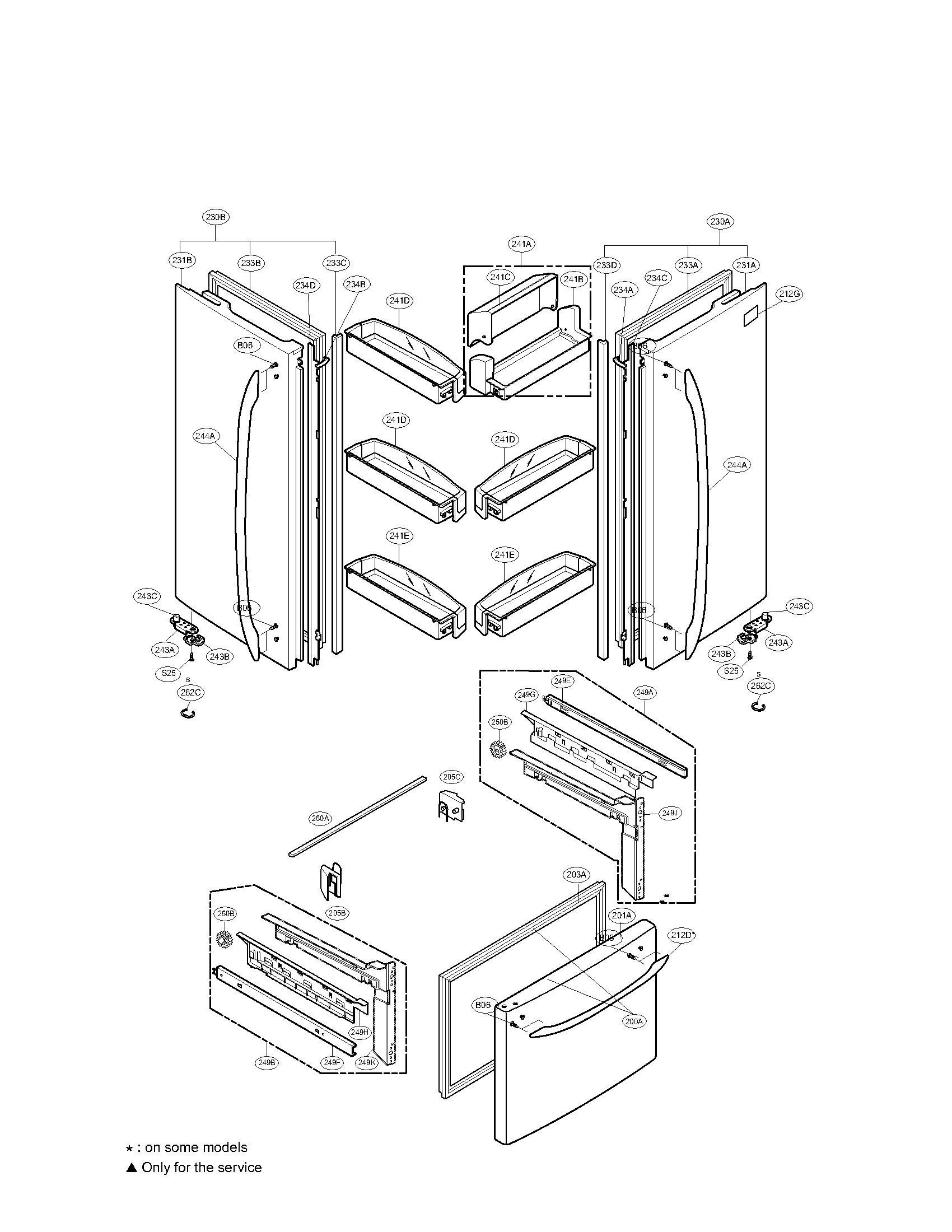 DOOR PARTS ASSEMBLY