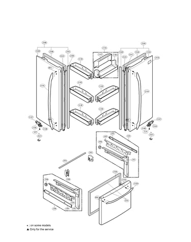 Door parts assembly