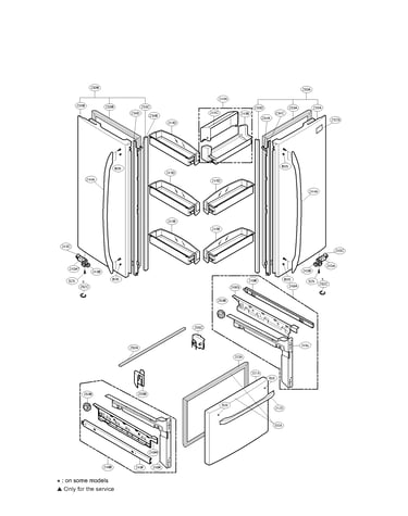 Door parts assembly