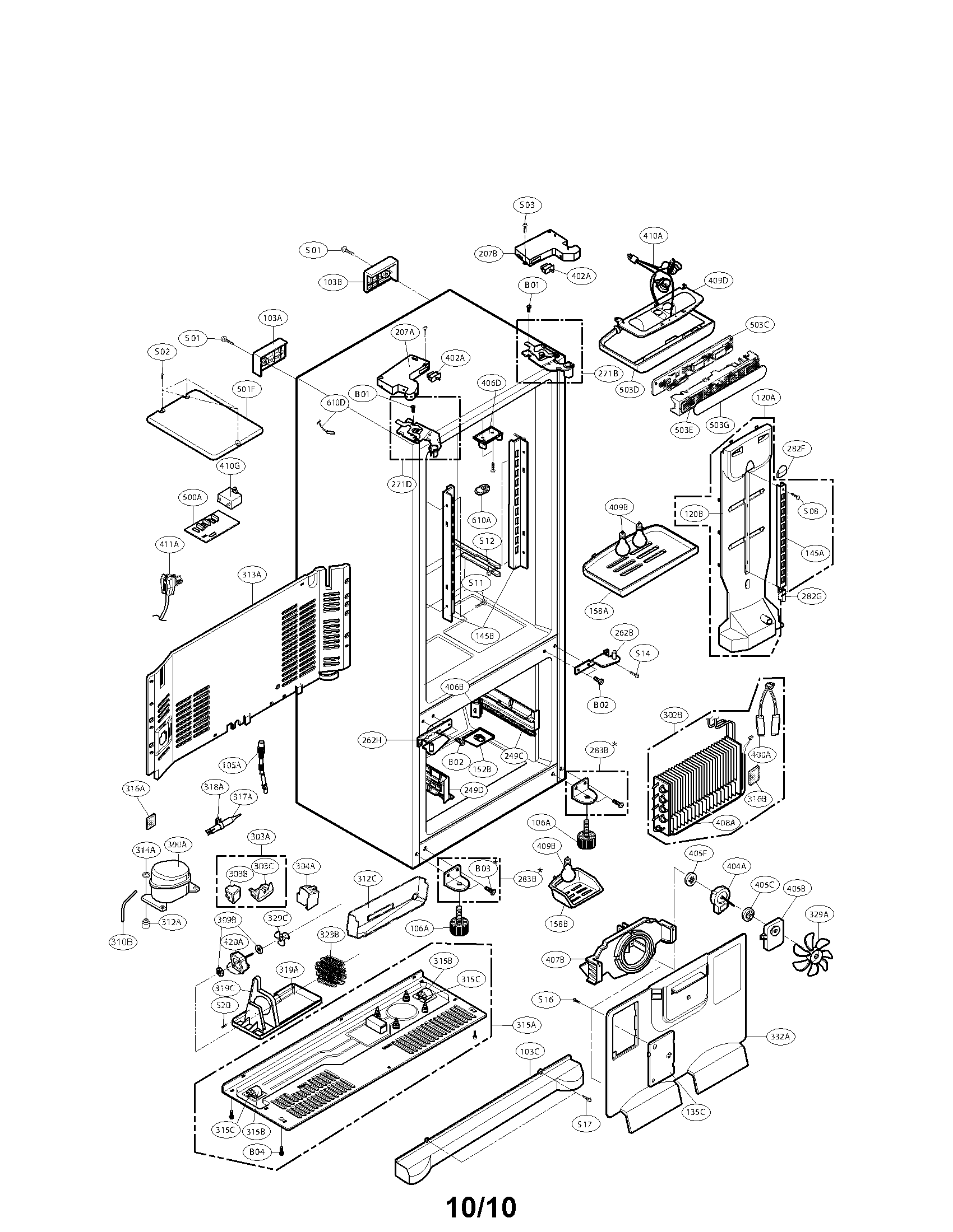 CASE ASSEMBLY PARTS