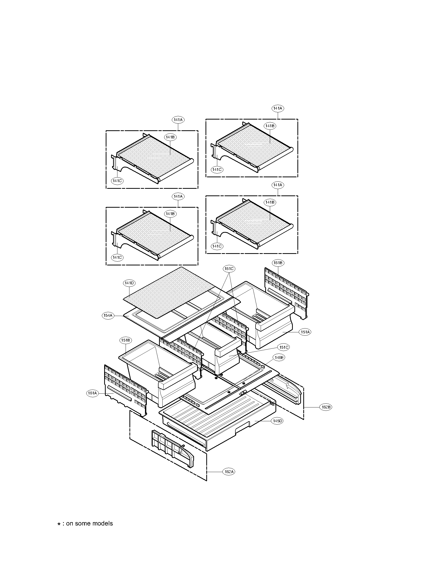 Refrigerator parts assembly