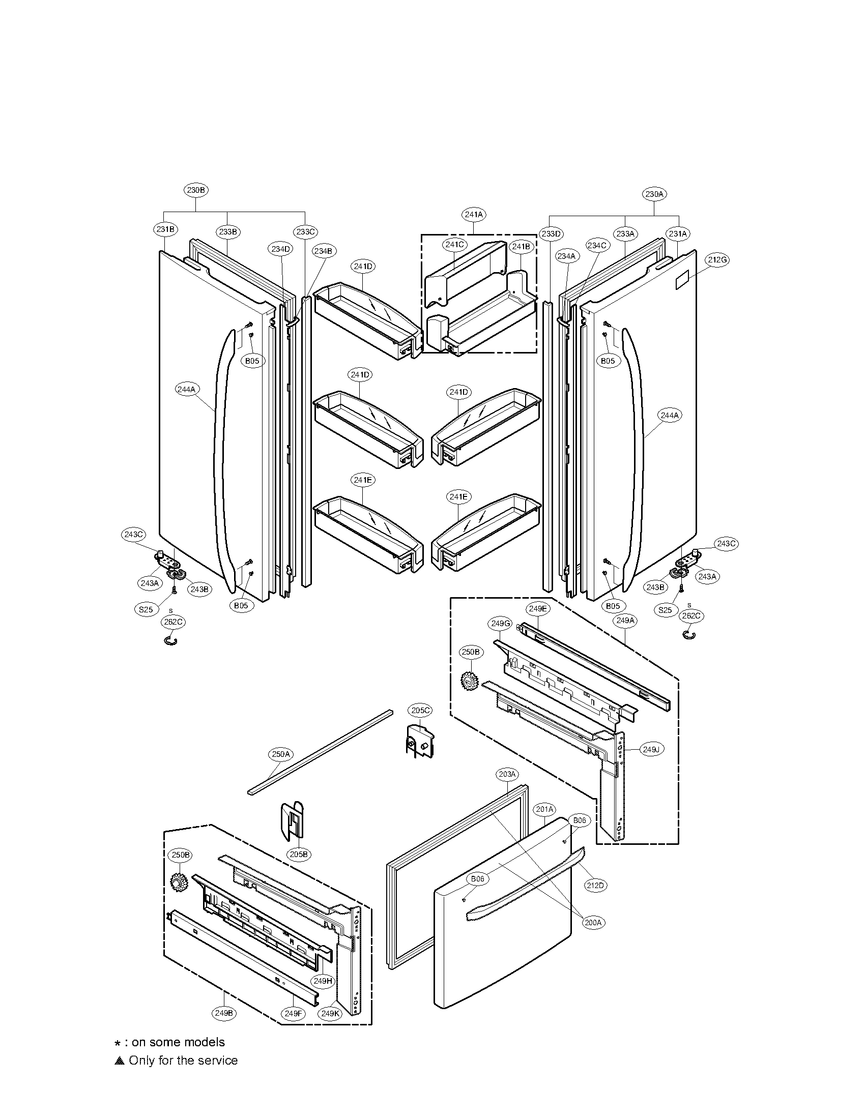 DOOR PARTS ASSEMBLY