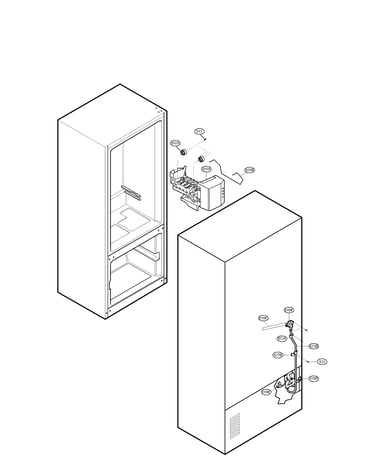 Water and ice maker parts