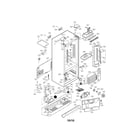 LG LFC21770ST/06 case assembly parts diagram