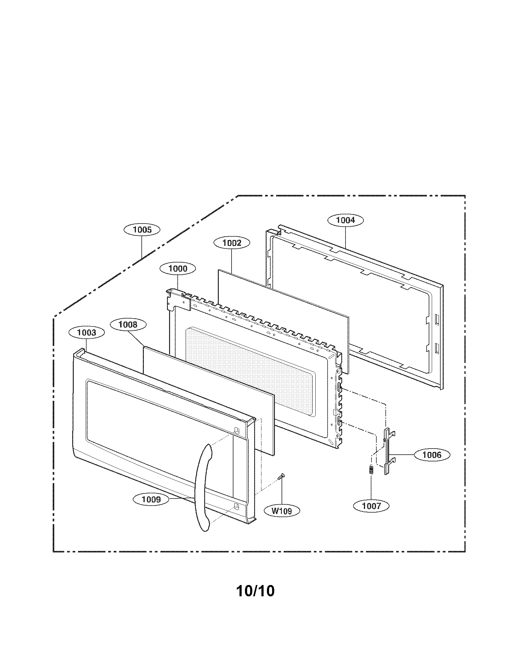 Door assembly parts