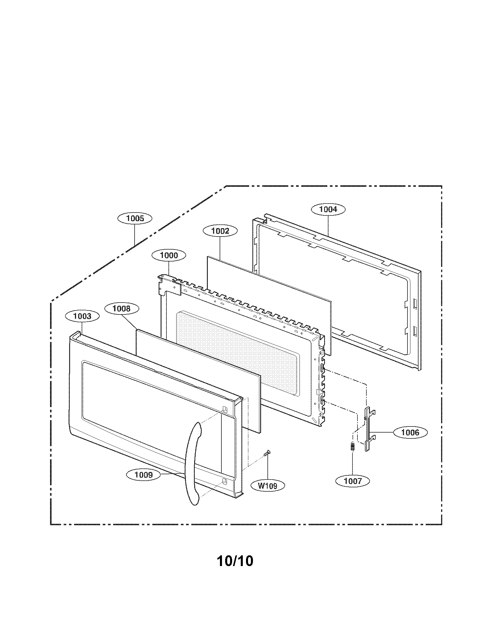 Door assembly parts