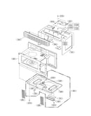 Oven cavity parts assembly