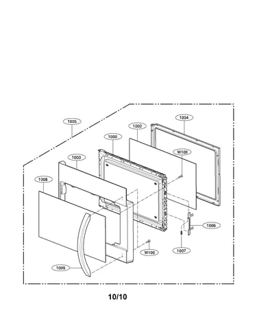Door assembly parts