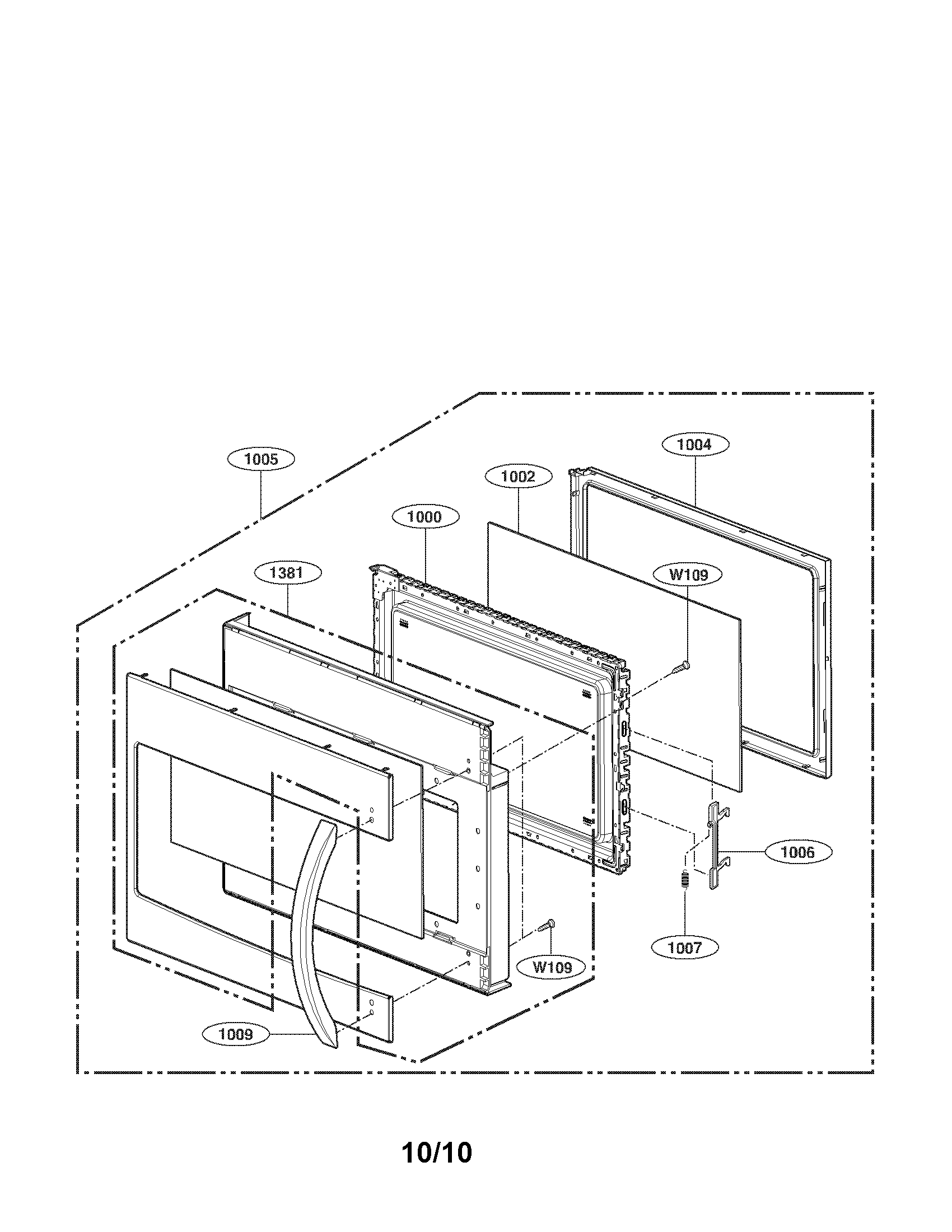 Door assembly parts