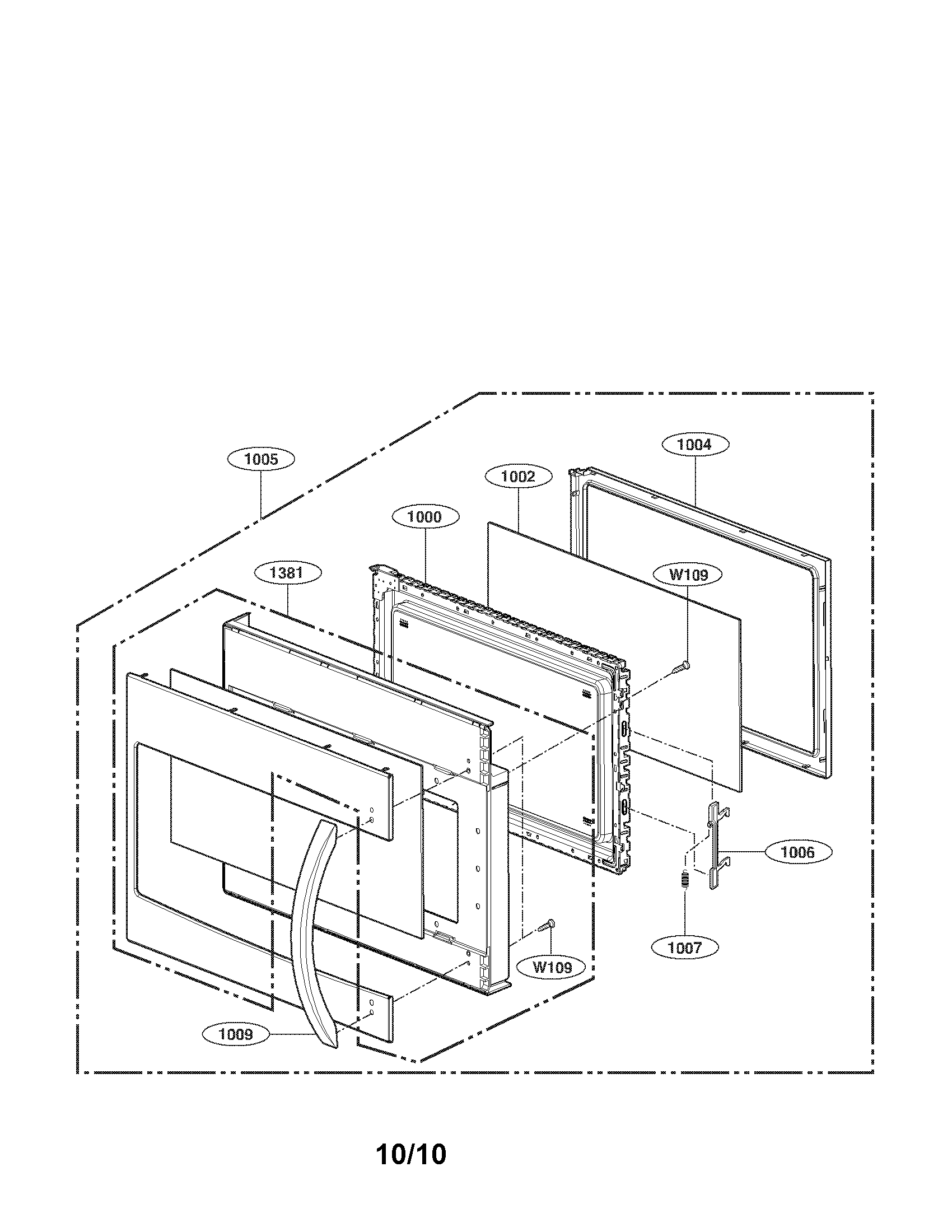 Door assembly parts
