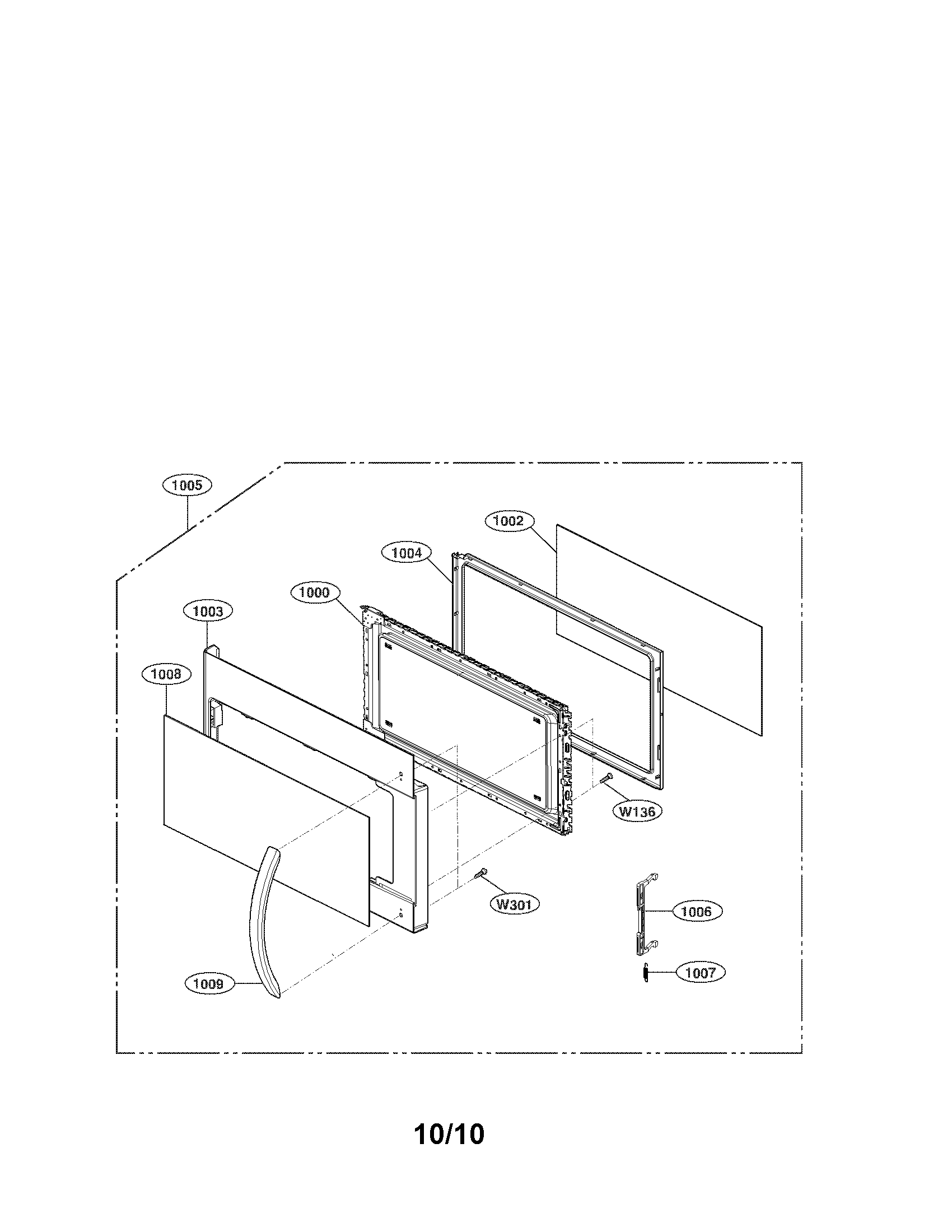 Door assembly parts