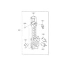 Kenmore 72185064010 latchboard parts assembly diagram