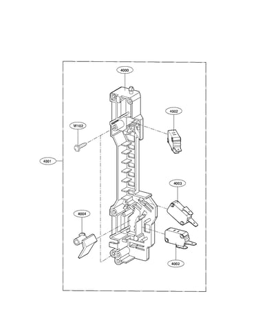 Latchboard parts assembly