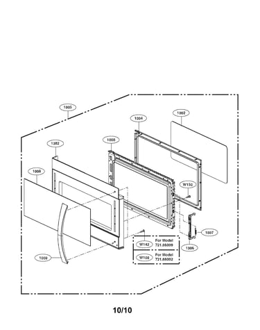 Door assembly parts