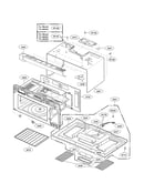 Oven cavity parts assembly