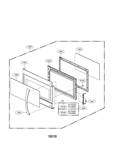 Door assembly parts