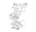 Kenmore Elite 72186012010 oven cavity parts assembly diagram