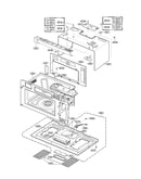 Oven cavity parts assembly