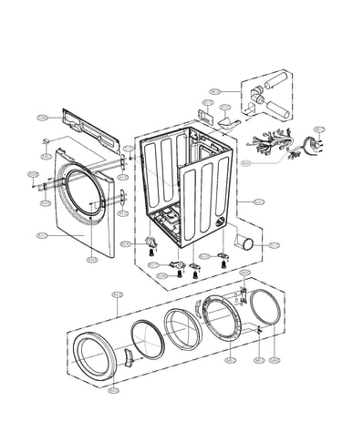 Cabinet and door assembly parts