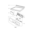 LG DLG2141W control pane and plate assembly parts diagram